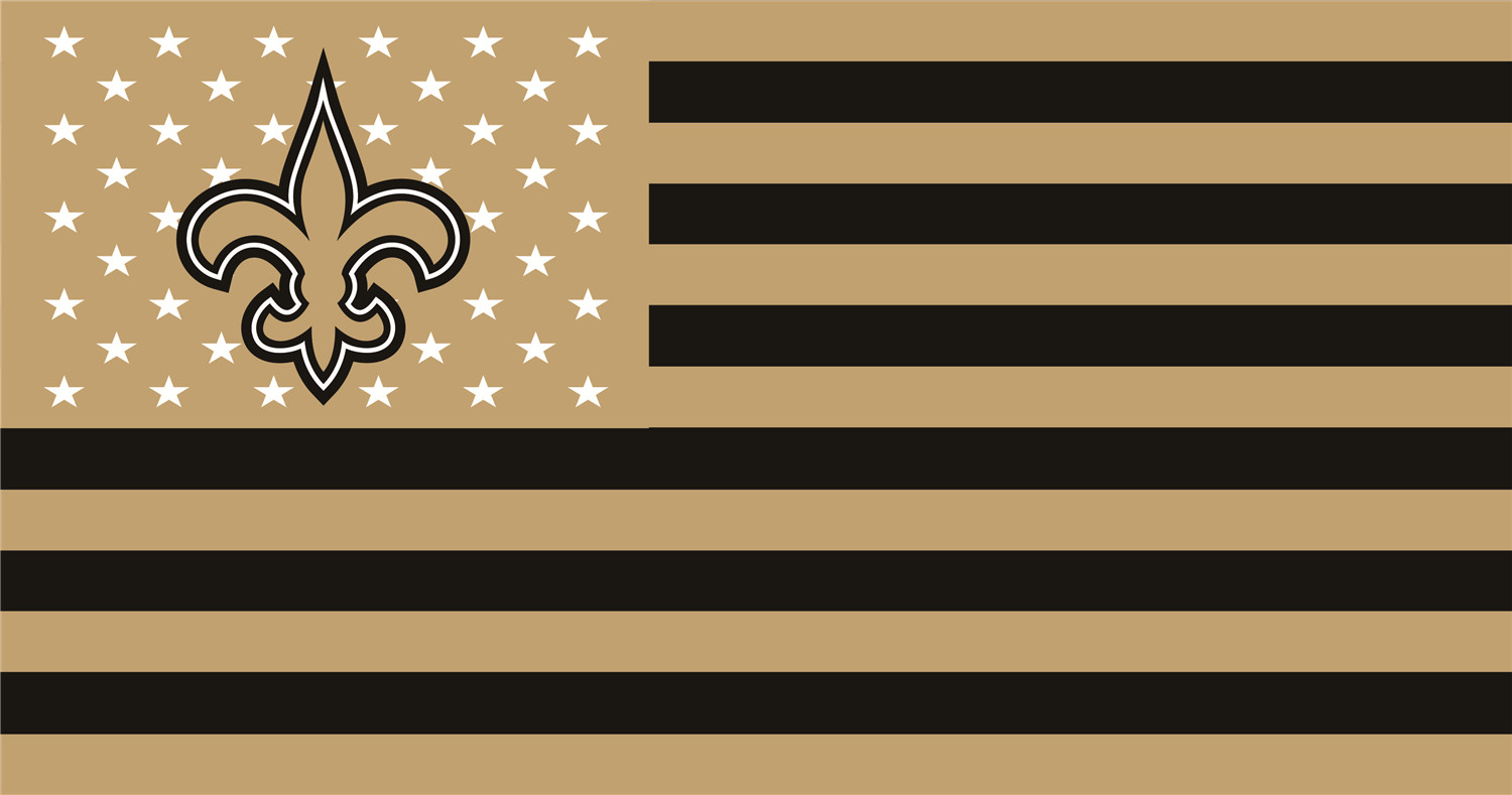 New Orleans Saints Flags fabric transfer